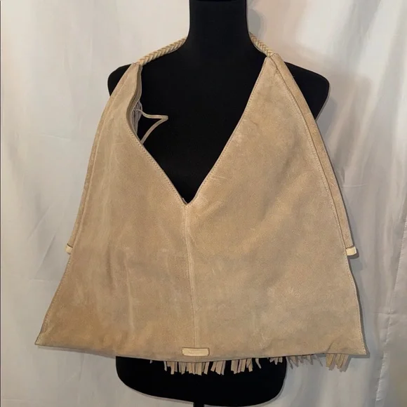 Vince Camuto Liann Fringe Suede Hobo